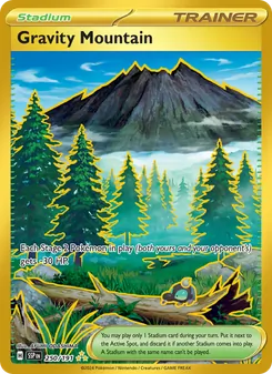 Montaña Gravedad 250/191, carta de Pokémon de Chispas Fulgurantes