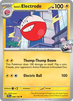 Electrode de e-Nigma 048/159, carta de Pokémon de Juntos de Aventuras