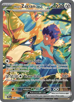 Zacian ex de Paul 186/159, carta de Pokémon de Juntos de Aventuras