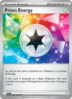 Energía Prisma 086/086, carta de Pokémon de Fulgor Negro