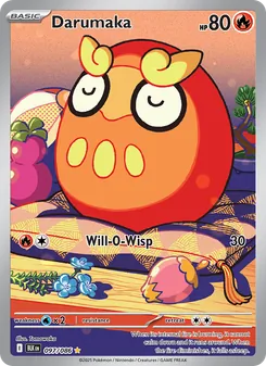 Darumaka 097/086, carta de Pokémon de Fulgor Negro