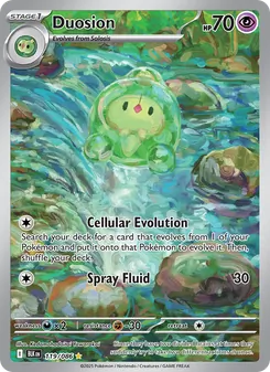 Duosion 119/086, carta de Pokémon de Fulgor Negro