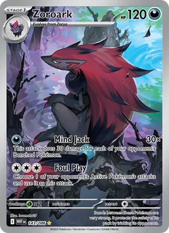 Zoroark 143/086, carta de Pokémon de Llama Blanca