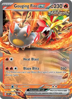 Flamariete ex 144/225, carta de Pokémon de SVP Black Star Promos
