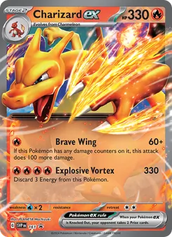 Charizard ex 161/225, carta de Pokémon de SVP Black Star Promos