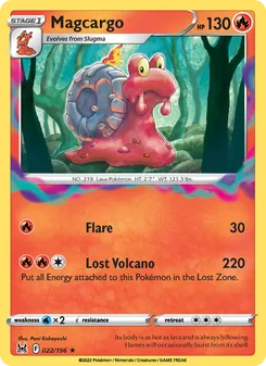 Magcargo 022/196, carta de Pokémon de Origen Perdido
