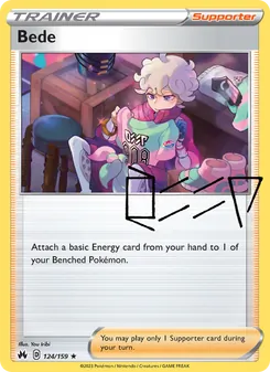 Berto 124/159, carta de Pokémon de Cenit Supremo