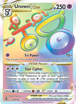 Unown V-ASTRO 199/195
