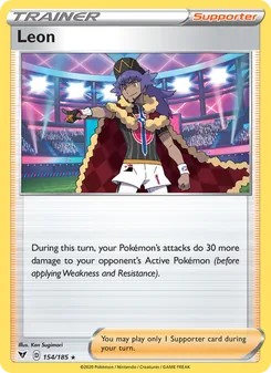 Lionel 154/185, carta de Pokémon de Voltaje Vívido