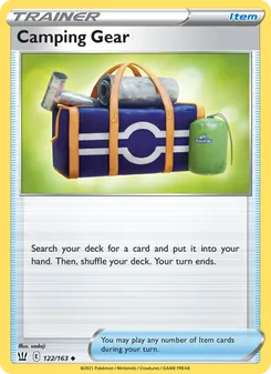 Kit de Acampada 122/163, carta de Pokémon de Estilos de Combate