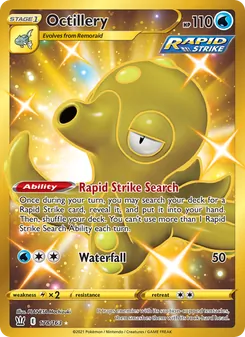 Octillery 178/163, carta de Pokémon de Estilos de Combate