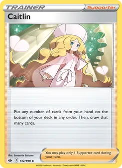 Catleya 132/198, carta de Pokémon de Reinado Escalofriante