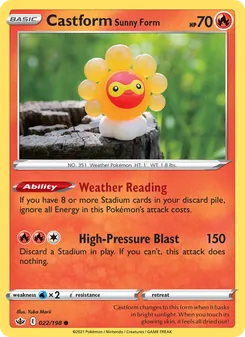 Castform Forma Sol