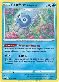 Castform Forma Lluvia