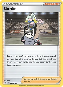 Morris 149/203, carta de Pokémon de Cielos Evolutivos