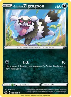 Zigzagoon de Galar 159/264