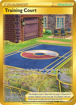 Pista de Entrenamiento 282/264, carta de Pokémon de Golpe Fusión