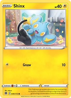 Shinx 049/172, carta de Pokémon de Astros Brillantes