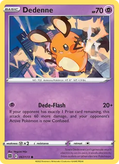Dedenne 067/172, carta de Pokémon de Astros Brillantes