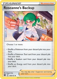Ayuda de Roseanne 148/172, carta de Pokémon de Astros Brillantes