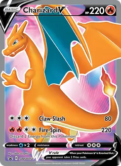 Charizard V SWSH050, carta de Pokémon de Cartas de promoción ESES