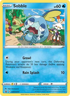 Sobble SWSH073, carta de Pokémon de Cartas de promoción ESES