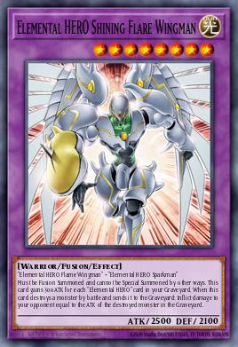 HÉROE Elemental Shining Flare Wingman CT03-004, carta de Yu-Gi-Oh! de Collectible Tins 2006 Wave 2