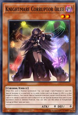 Caballero de Pesadilla Corruptor Iblee MP19-011, carta de Yu-Gi-Oh! de 2019 Gold Sarcophagus Tin Mega Pack
