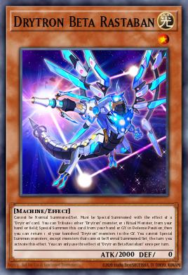 Drytron Beta Rastaban MP21-237, carta de Yu-Gi-Oh! de 2021 Tin of Ancient Battles