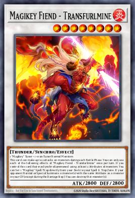 Demonio Magillave - Transfurlmine MP22-211, carta de Yu-Gi-Oh! de 2022 Tin of the Pharaoh's Gods