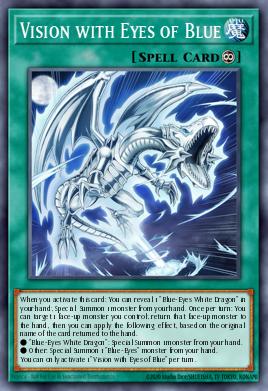 Visión con Azules Ojos MP23-026, carta de Yu-Gi-Oh! de 25th Anniversary Tin: Dueling Heroes Mega Pack