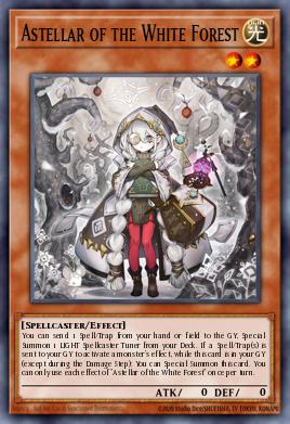 Astellar del Bosque Blanco MP25-079, carta de Yu-Gi-Oh! de 2025 Mega-Pack Tin
