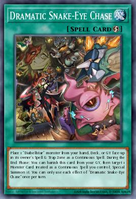 Espectacular Persecución Ojo de Serpiente MP25-167, carta de Yu-Gi-Oh! de 2025 Mega-Pack Tin