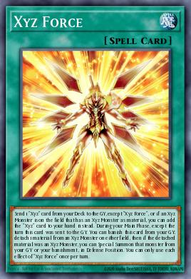 Fuerza Xyz MP25-332, carta de Yu-Gi-Oh! de 2025 Mega-Pack Tin