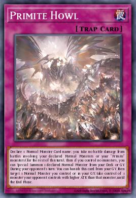 Aullido de Primitio MP25-429, carta de Yu-Gi-Oh! de 2025 Mega-Pack Tin