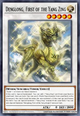 Denglong, Primero de los Yang Zing MP25-445, carta de Yu-Gi-Oh! de 2025 Mega-Pack Tin