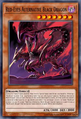Dragón Negro Alternativo de Ojos Rojos
