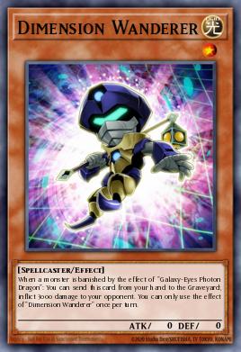 Vagabundo Dimensional ZTIN-010, carta de Yu-Gi-Oh! de Zexal Collection Tin