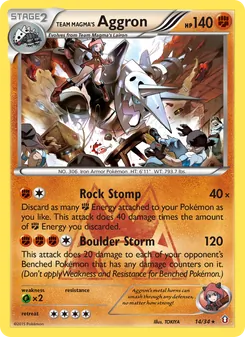 Team Magma's Aggron 14/34