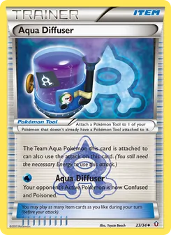 Aqua Diffuser 23/34, carta de Pokémon de Double Crisis