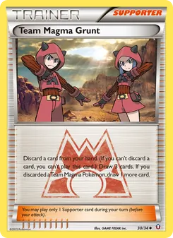 Team Magma Grunt 30/34, carta de Pokémon de Double Crisis