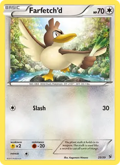 Farfetch'd 25/39, carta de Pokémon de Kalos Starter Set