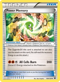 Memoria Poderosa 108/124, carta de Pokémon de Destinos Enfrentados