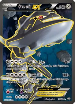 Steelix EX 108/114, carta de Pokémon de Asedio de Vapor