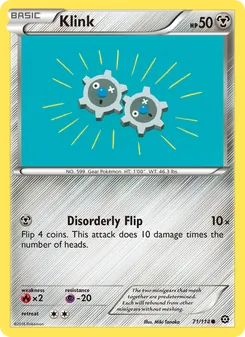Klink 71/114, carta de Pokémon de Asedio de Vapor