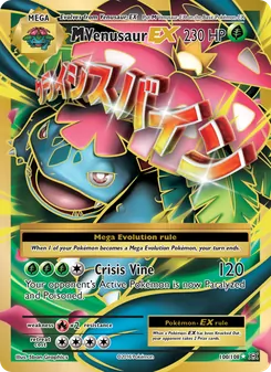 M Venusaur EX 100/108, carta de Pokémon de Evoluciones