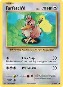 Farfetch'd 68/108, carta de Pokémon de Evoluciones