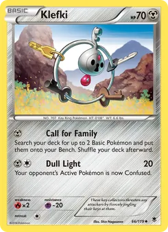 Klefki 66/119, carta de Pokémon de Fuerzas Fantasmales