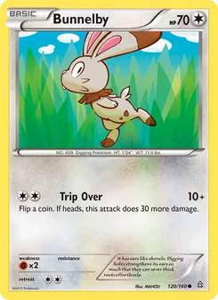 Bunnelby 120/160, carta de Pokémon de Duelos Primigenios