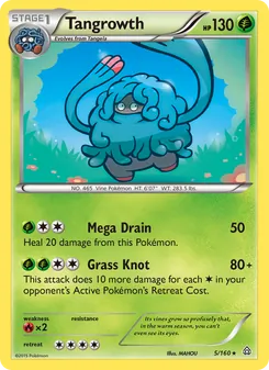 Tangrowth 5/160, carta de Pokémon de Duelos Primigenios
